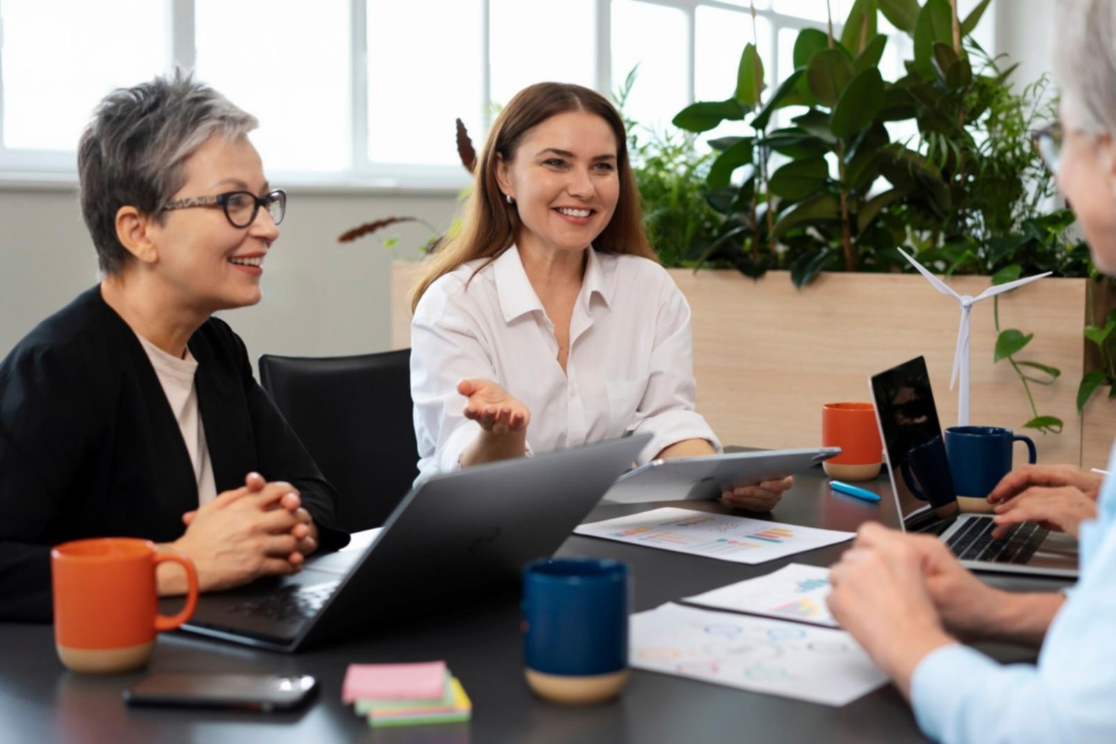 Financial planning workspace with charts and forecasting tools